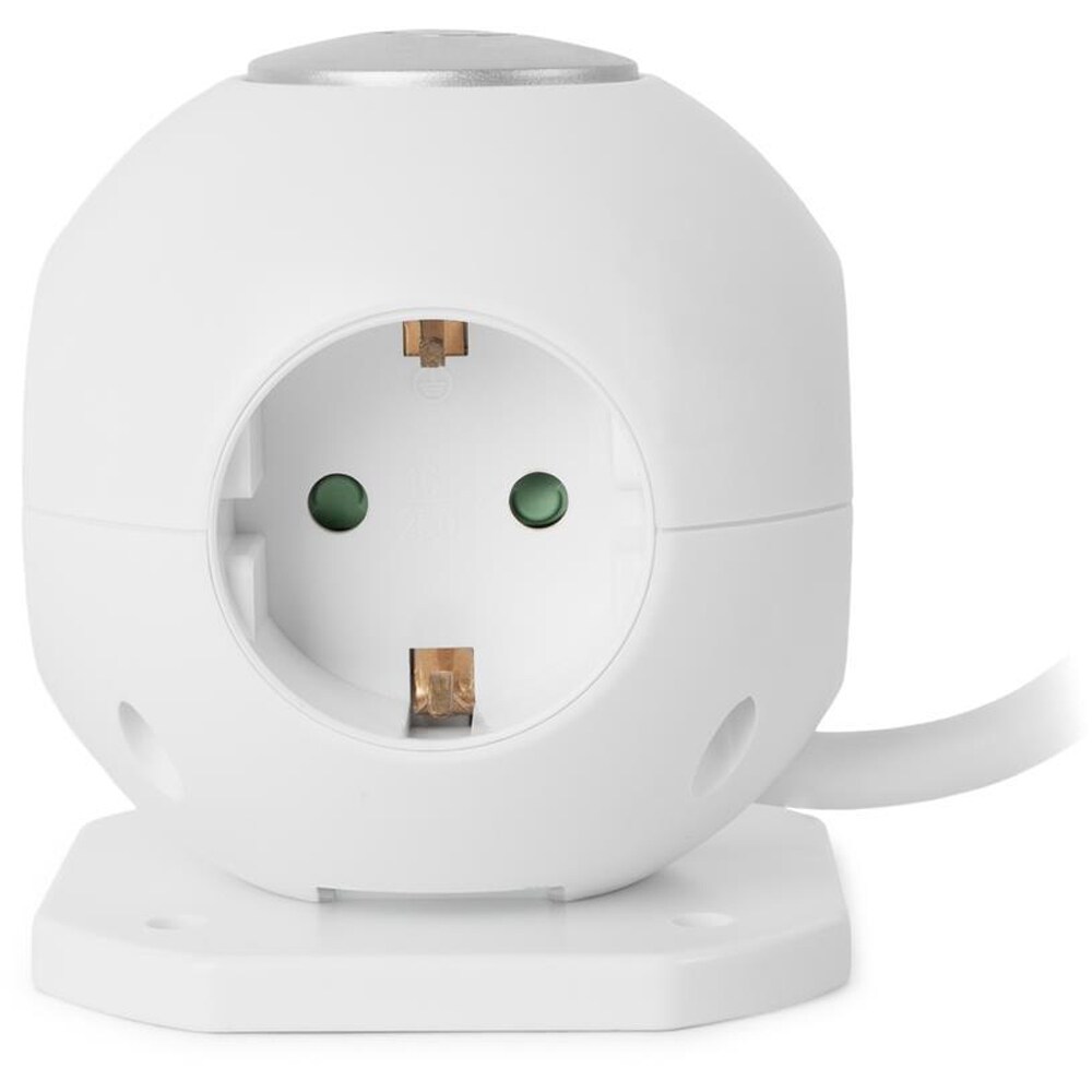 Prelungitor ENTAC ESC1.5G3-USB-GLOBE, 3680W, 1.5m, alb