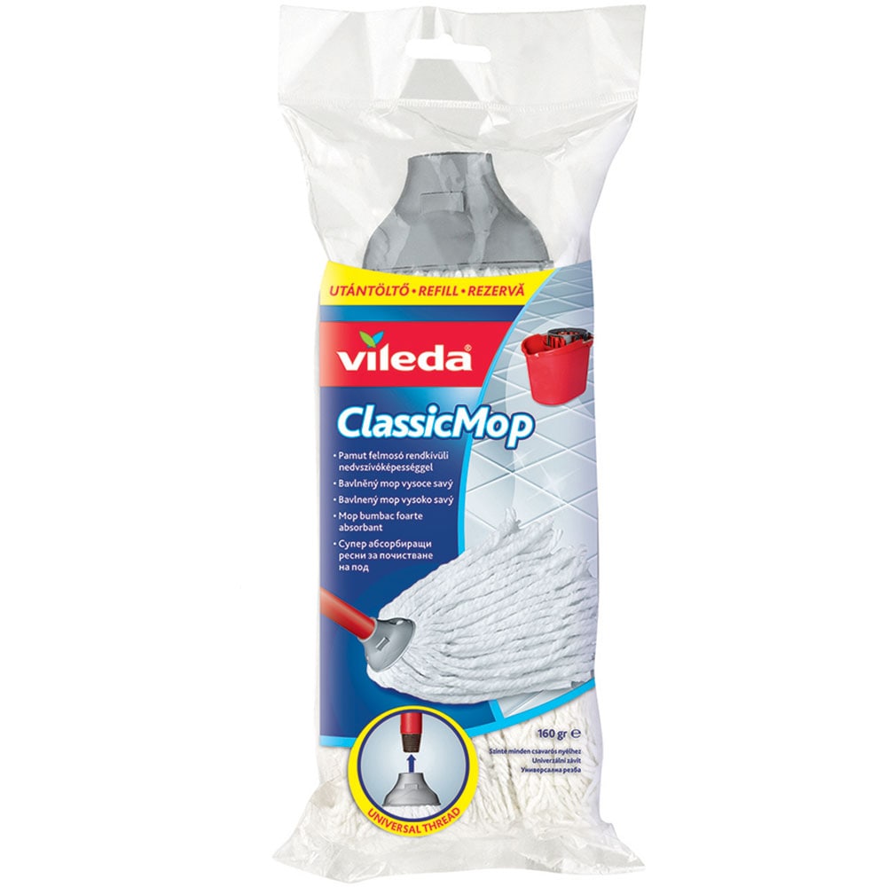 Rezerva mop bumbac VILEDA Classic 46830N, alb