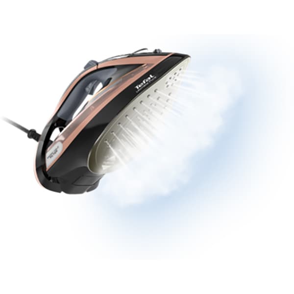 Fier de calcat TEFAL Ultimate Pure FV9845E0, 3200W, 260g/min, 350ml, talpa Durilium AirGlide, maro-negru 
