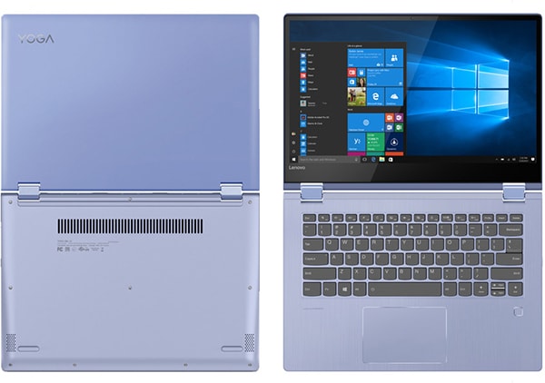 Laptop 2 in 1 LENOVO Yoga 530-14IKB, Intel Core i5-8250U pana la 3.4GHz, 14.0" Full HD Touch, 8GB, SSD 256GB, Intel UHD Graphics 620, Windows 10 Home, Liquid Blue