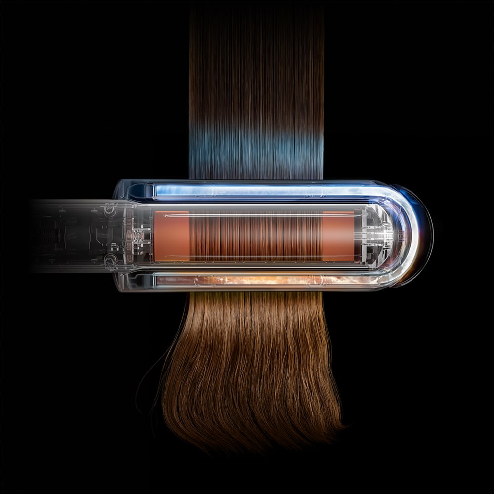 Placa de indreptat parul DYSON Corrale Coolshine HT02, 210 grade, invelis ceramic, roz