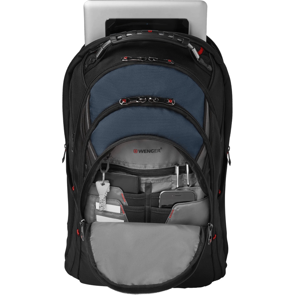 Rucsac laptop WENGER Ibex, 17", negru-albastru