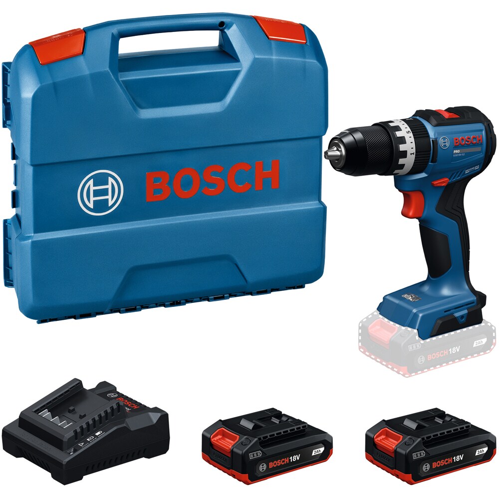 Masina de gaurit si insurubat cu percutie BOSCH Professional GSB, 18V-52, 18V, 1900rpm, 70Nm
