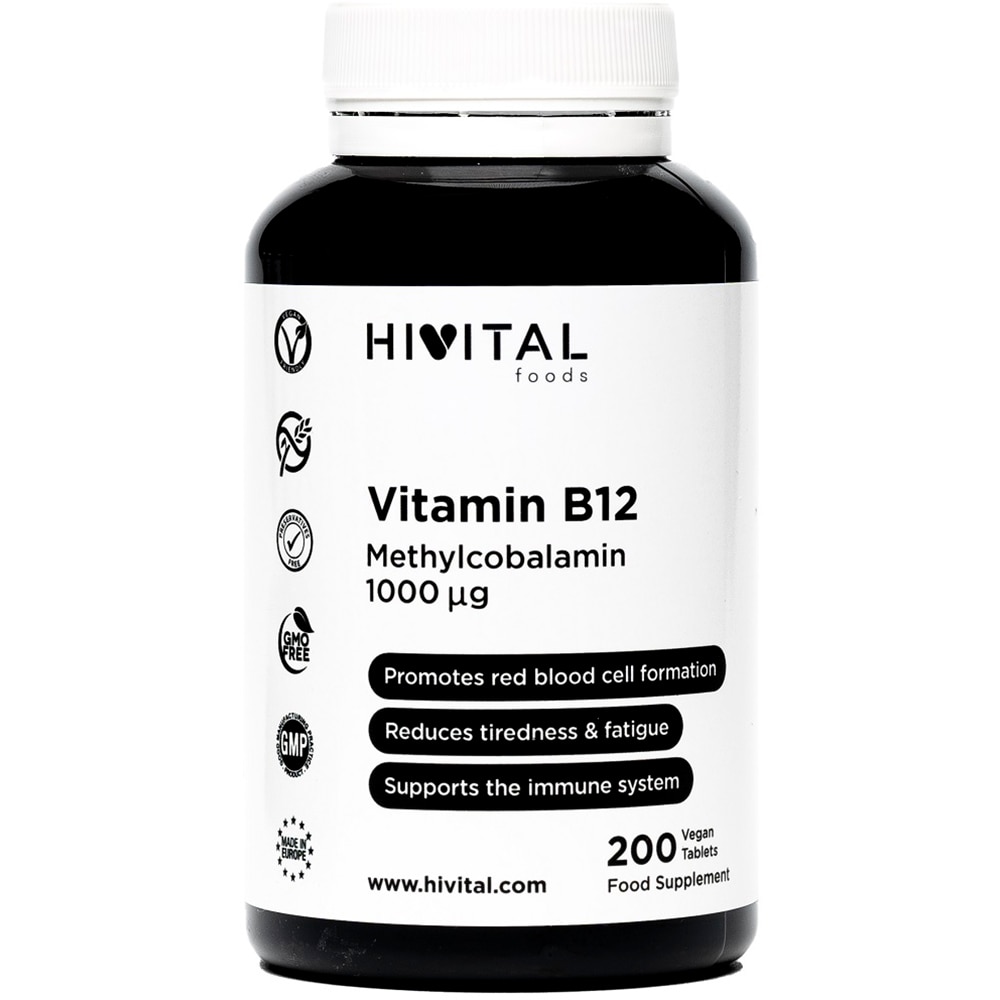 Supliment Vitamina B12, 200 capsule, HIVITAL