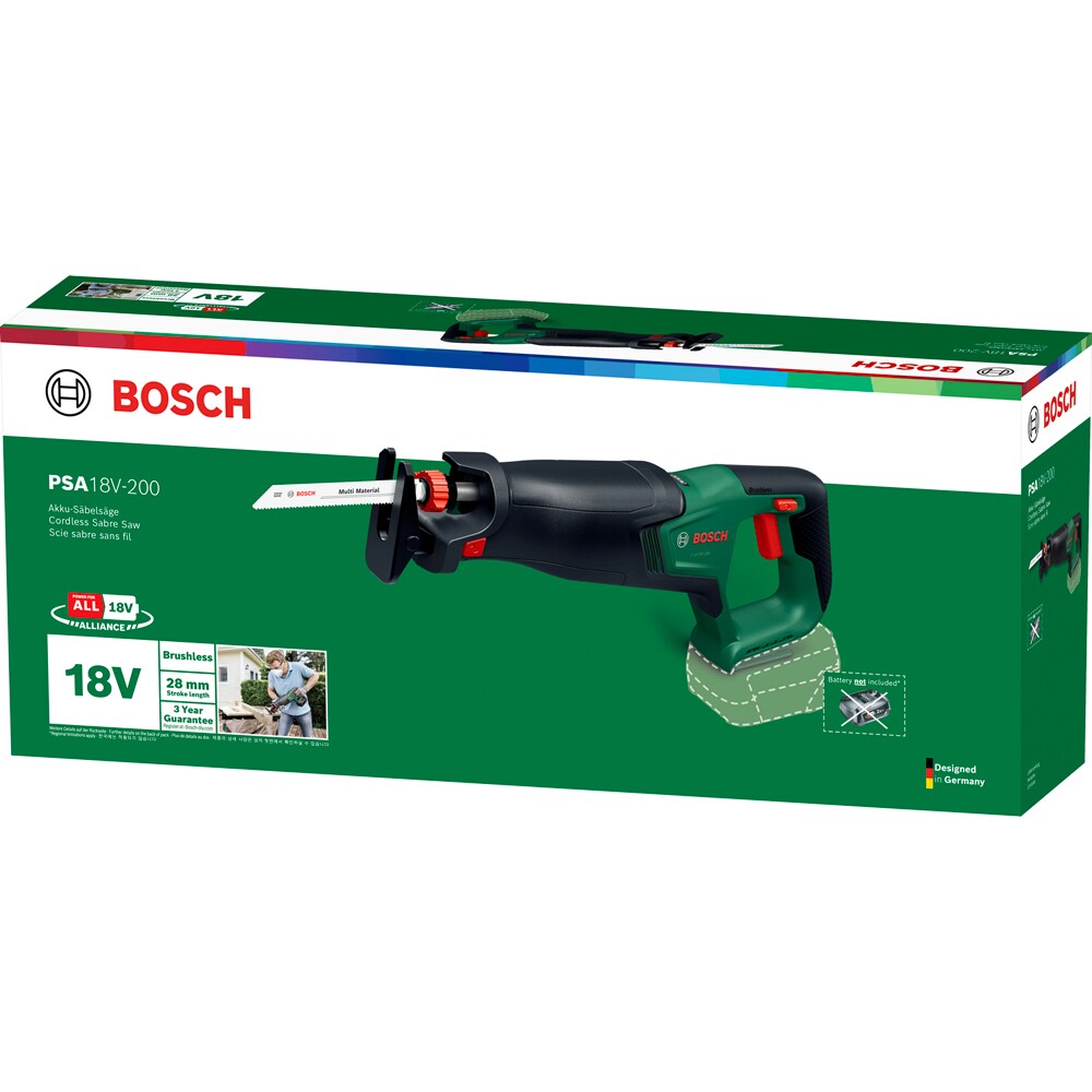 Fierastrau sabie BOSCH PSA, 18V-200, 18V, cursa 28mm, Brushless, fara acumulator