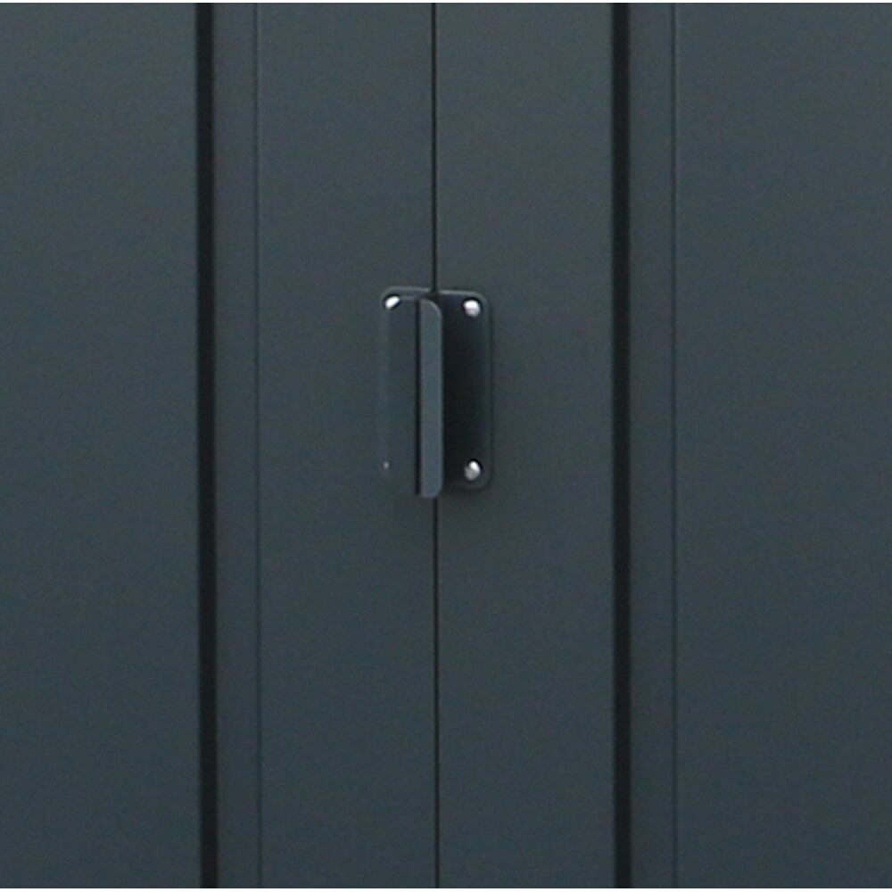 Casuta gradina DURAMAX Eco 6X4, otel, 202 x 122.2 x 180.5 cm, antracit