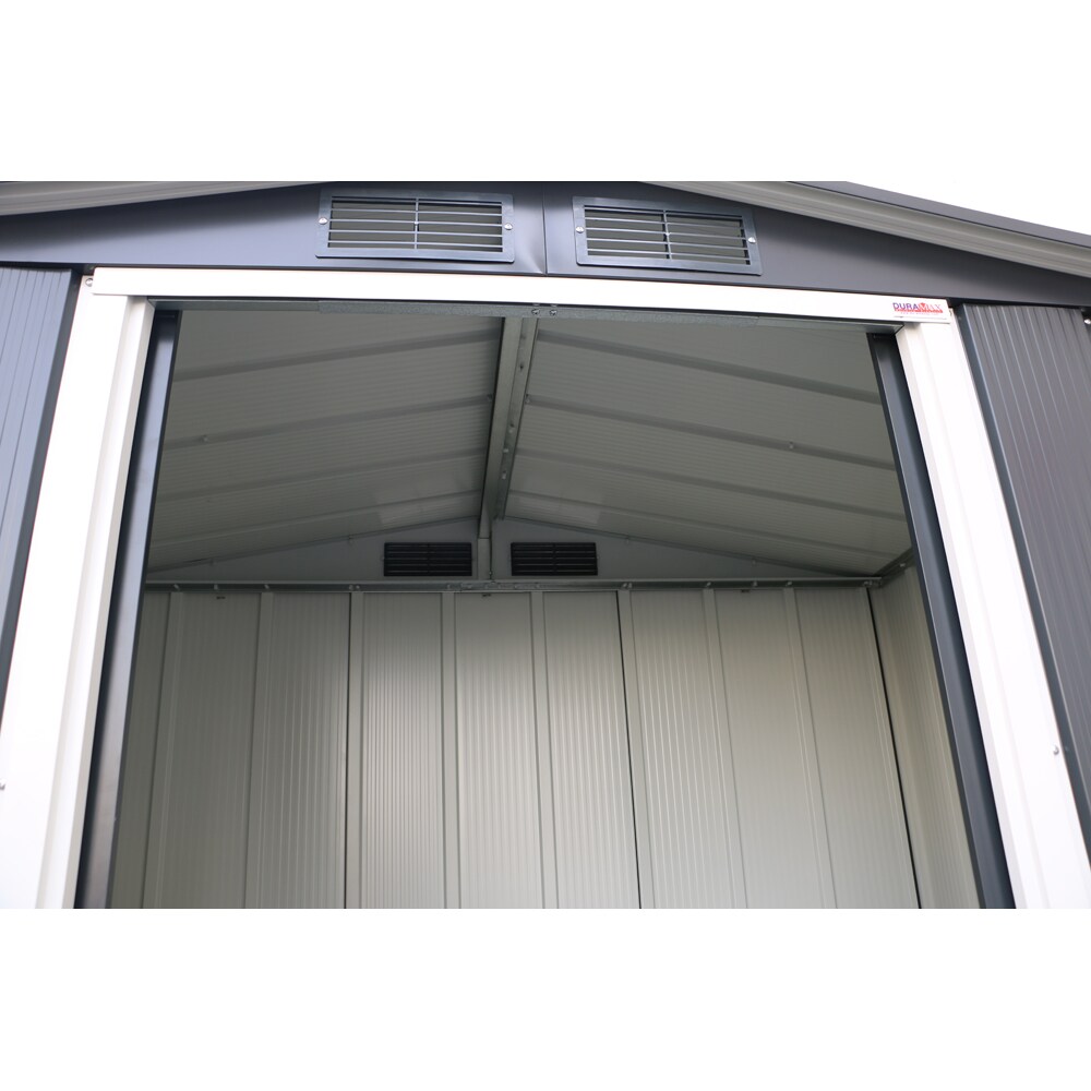 Casuta gradina DURAMAX Eco 6X4, otel, 202 x 122.2 x 180.5 cm, antracit