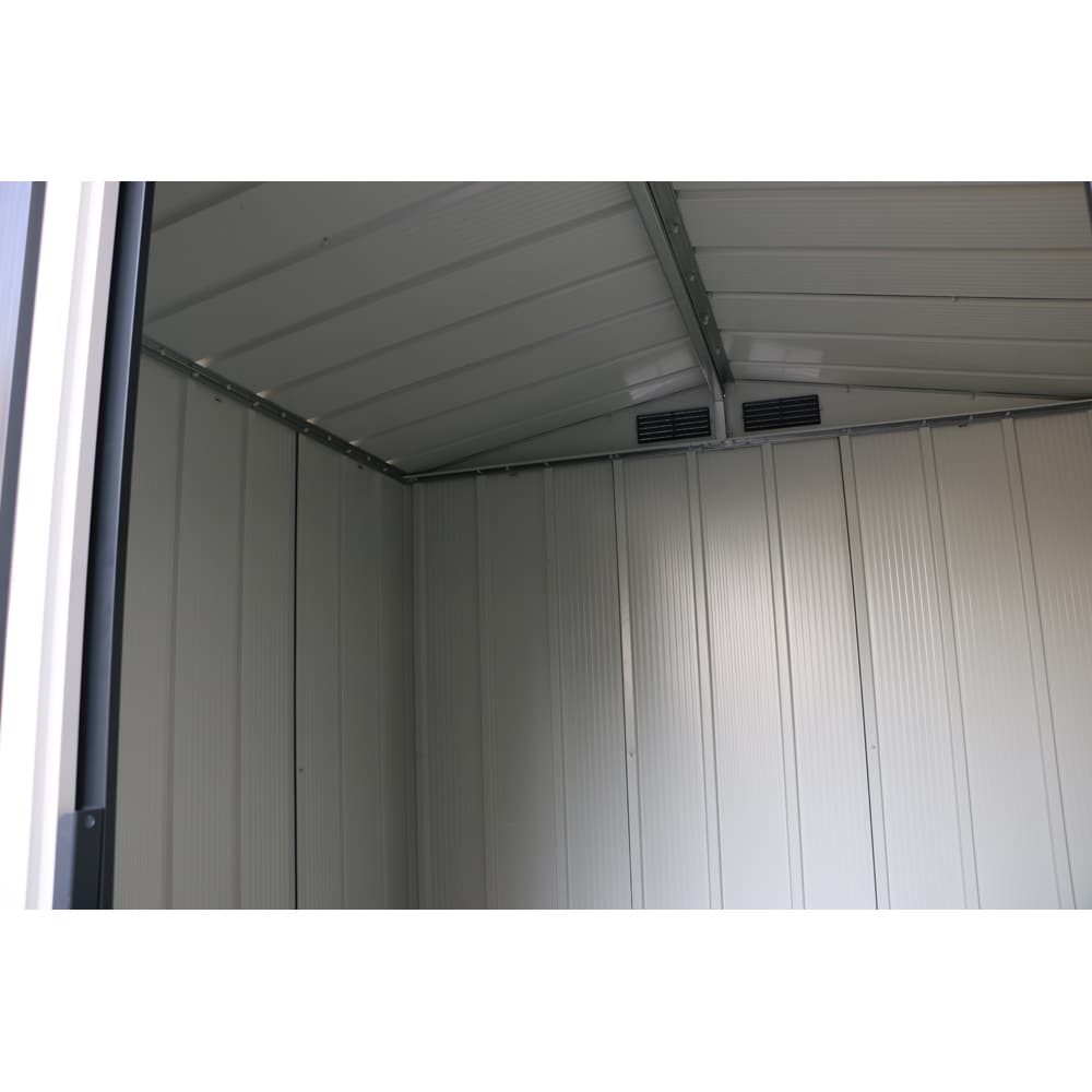 Casuta gradina DURAMAX Eco 6X4, otel, 202 x 122.2 x 180.5 cm, antracit