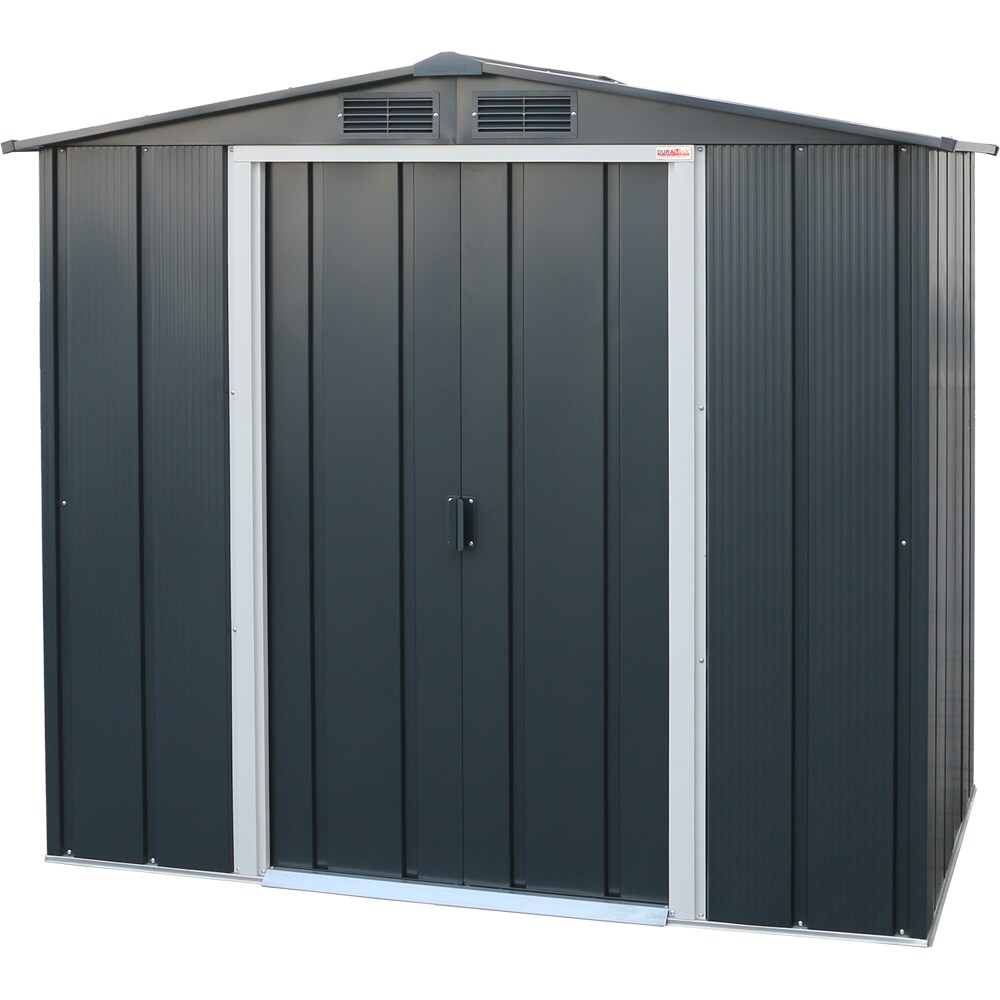 Casuta gradina DURAMAX Eco 6X4, otel, 202 x 122.2 x 180.5 cm, antracit