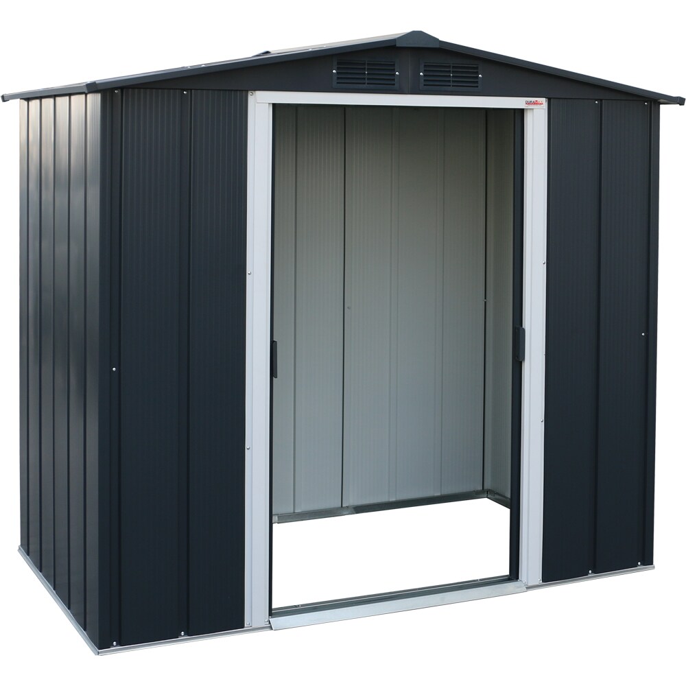 Casuta gradina DURAMAX Eco 6X4, otel, 202 x 122.2 x 180.5 cm, antracit