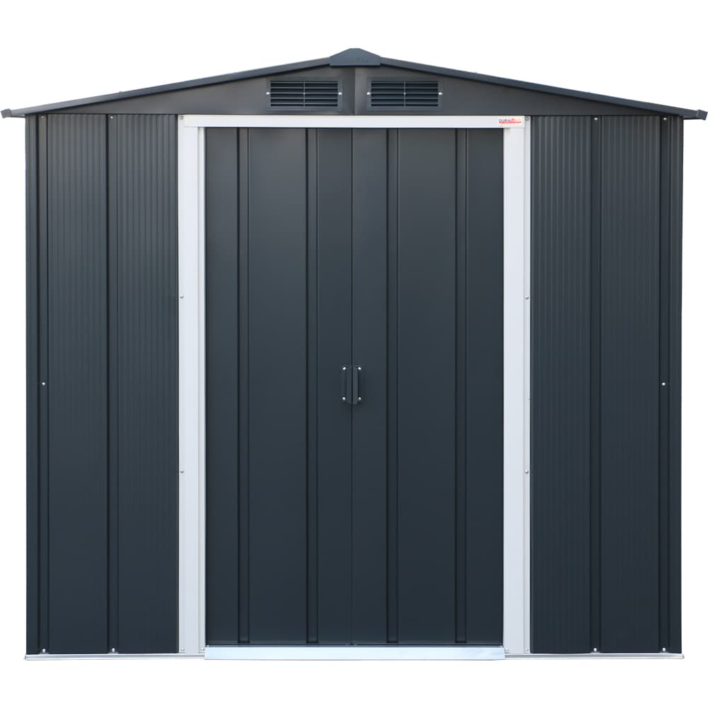 Casuta gradina DURAMAX Eco 6X4, otel, 202 x 122.2 x 180.5 cm, antracit