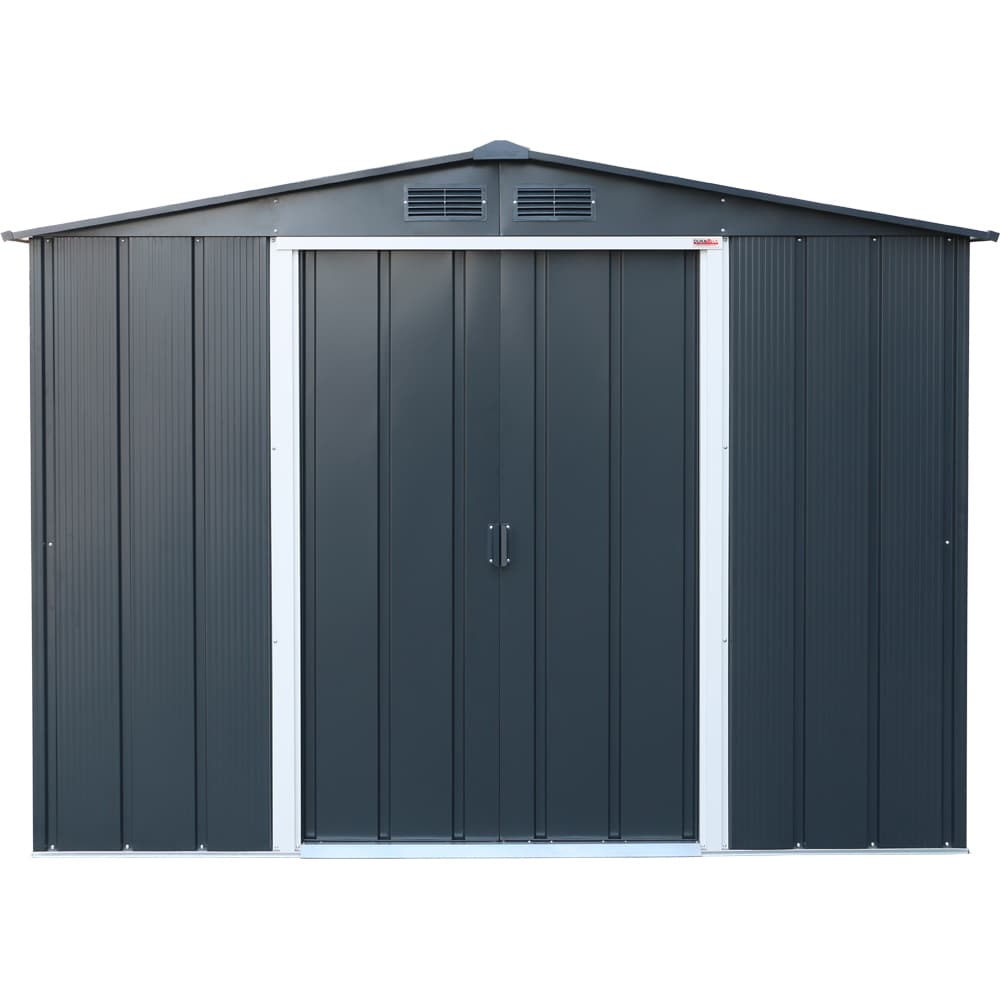 Casuta gradina DURAMAX Eco 8X6, otel, 262 x 182.2 x 191 cm, antracit