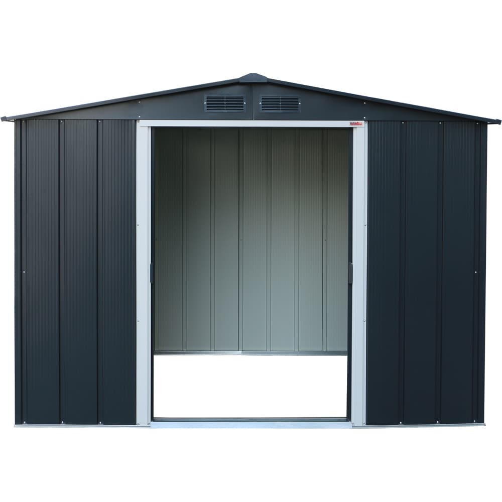 Casuta gradina DURAMAX Eco 8X6, otel, 262 x 182.2 x 191 cm, antracit