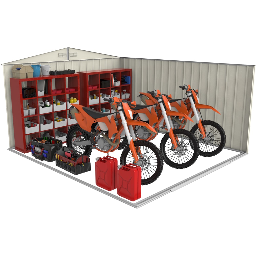 Casuta gradina DURAMAX Eco 10X12, otel, 322.1 x 362.7 x 196.1 cm, verde