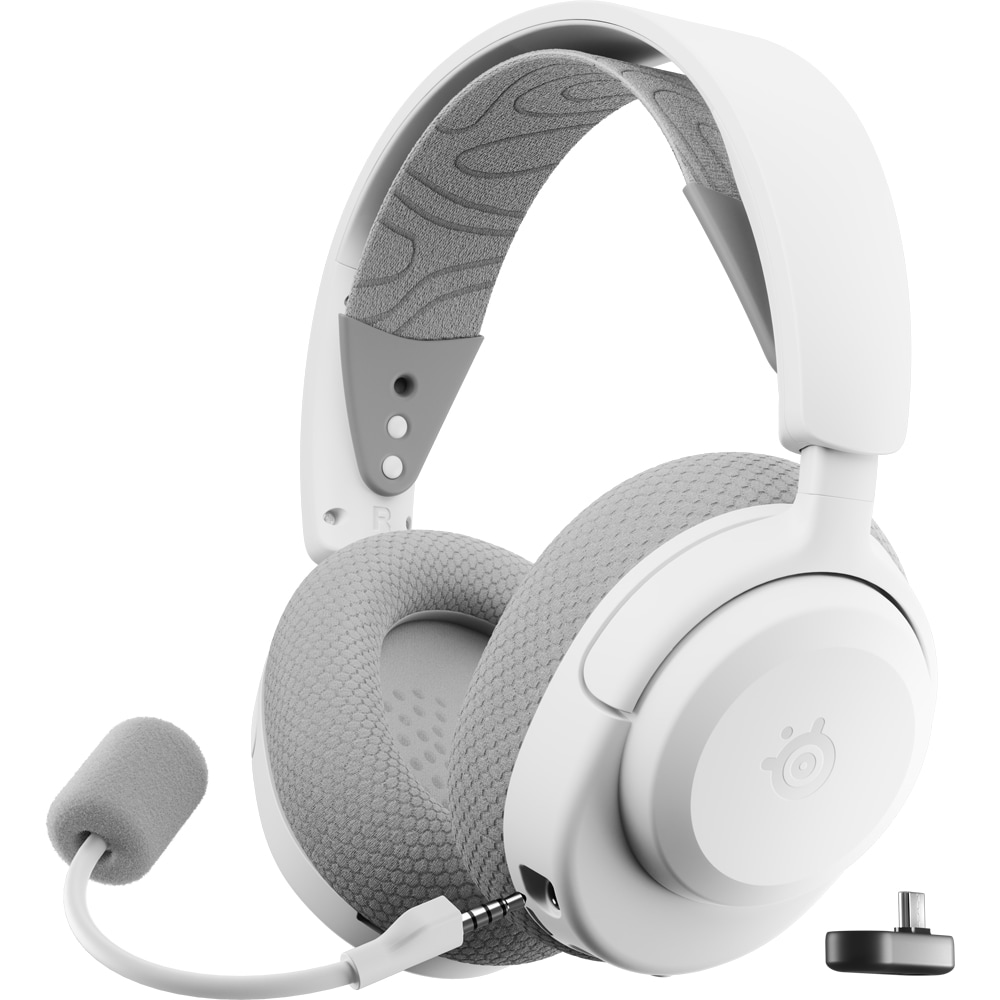 Casti Gaming Wireless STEELSERIES Arctis Nova 3, surround, multiplatforma, alb