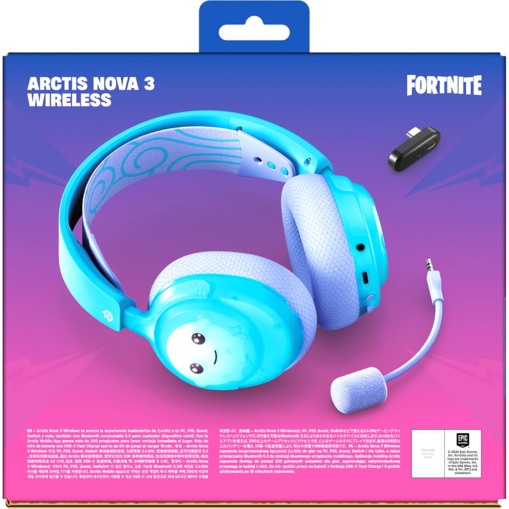 Casti Gaming Wireless STEELSERIES Arctis Nova 3 PC, surround, Fortnite
