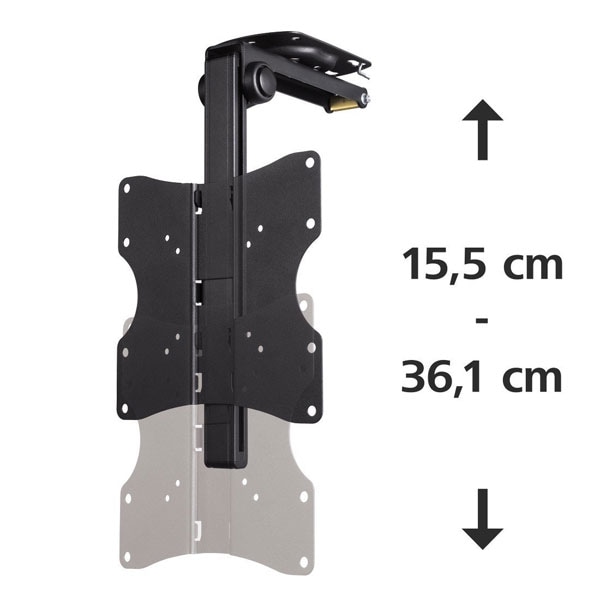 Suport TV tavan HAMA 118654, reglabil, 19-46", 20kg, negru