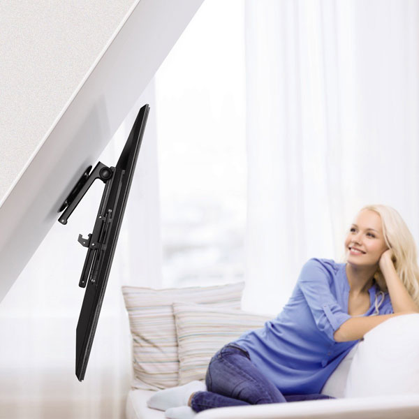 Suport TV tavan HAMA 118654, reglabil, 19-46", 20kg, negru