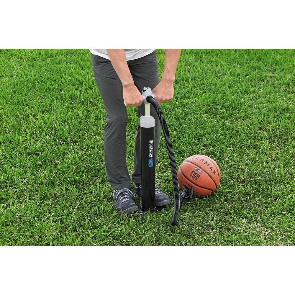 Pompa manuala BESTWAY, cu 5 adaptori de valva, plastic, negru