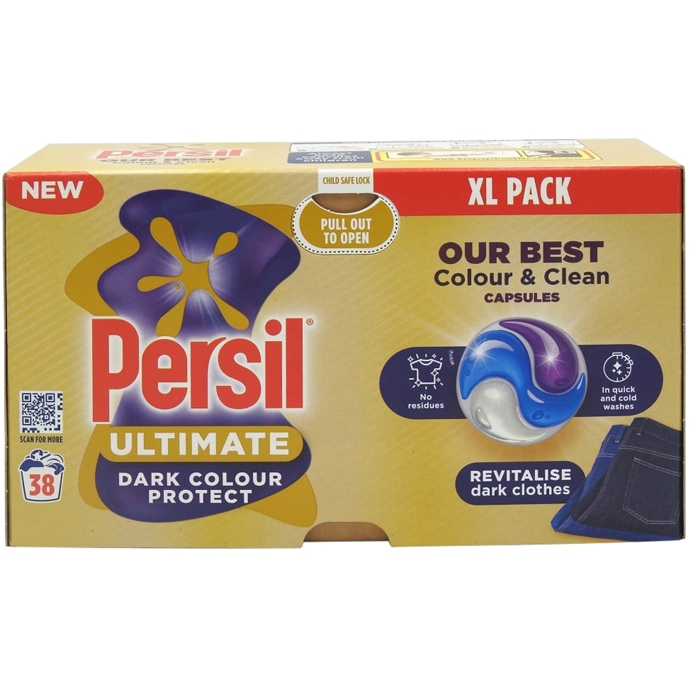 Detergent capsule PERSIL Ultimate, Dark Colour Protect, 38 spalari