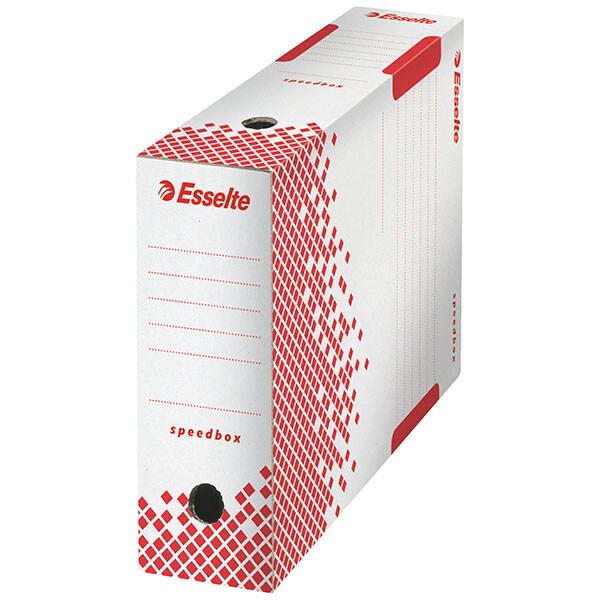Cutie de arhivare ESSELTE Speedbox, 150 x 250 x 350 mm, carton, 1 bucata, alb