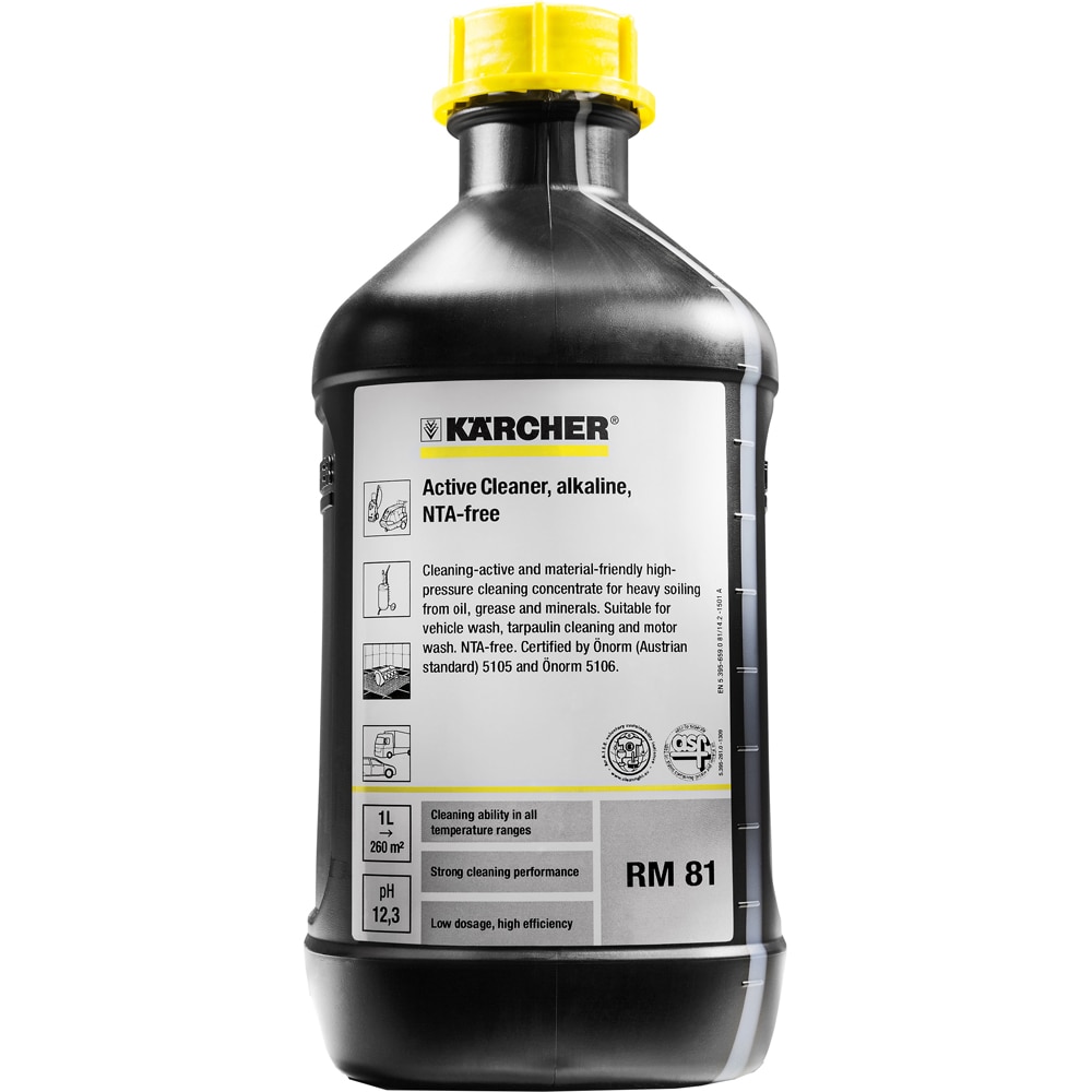 Solutie curatare Active Cleaner KARCHER 6.295-555.0, alcalina, 2.5l
