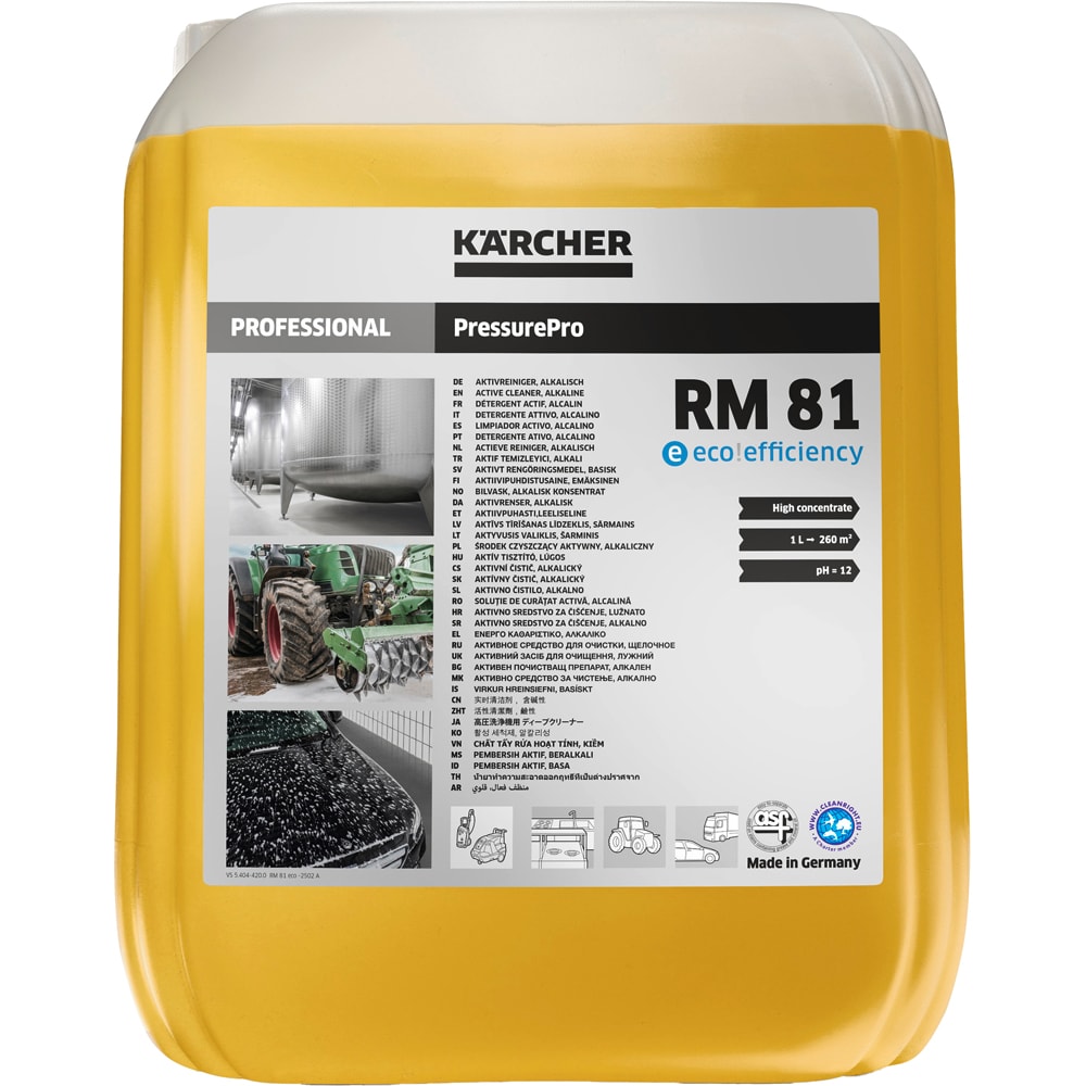 Solutie curatare KARCHER PressurePro RM 81, alcalina, 10L