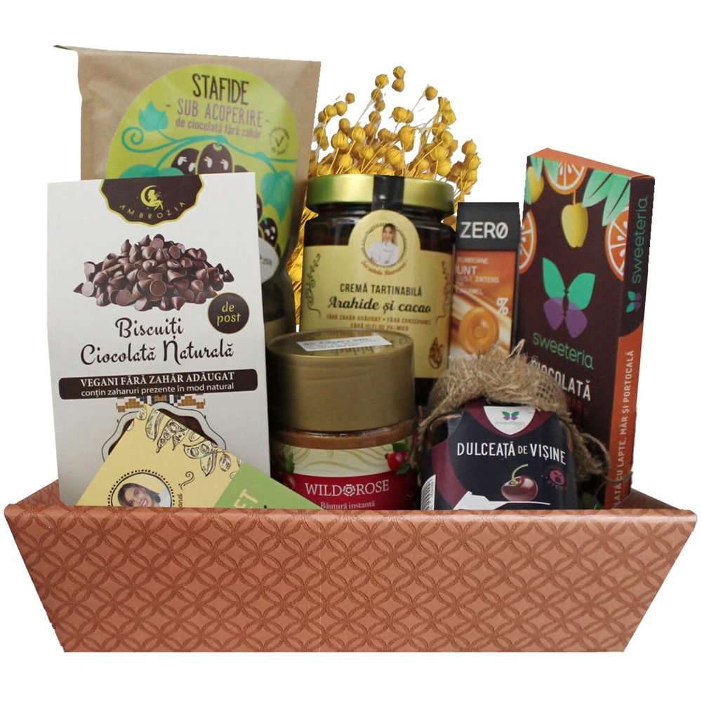 Cos cadou LUXURY BASKETS Gourmet fara zahar 9GFZ