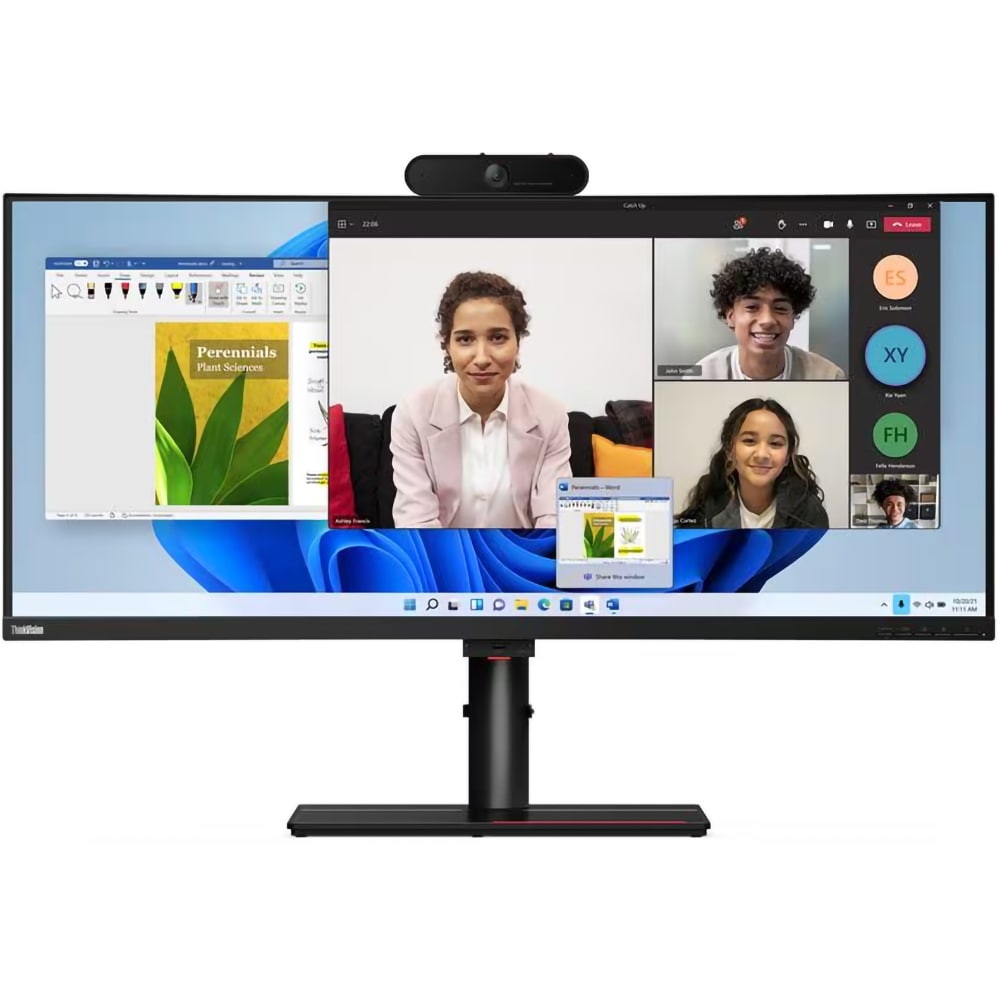 Monitor curbat WLED IPS LENOVO ThinkVision P40w-20, 39.7", WUHD, 75Hz, HDR10, webcam, negru