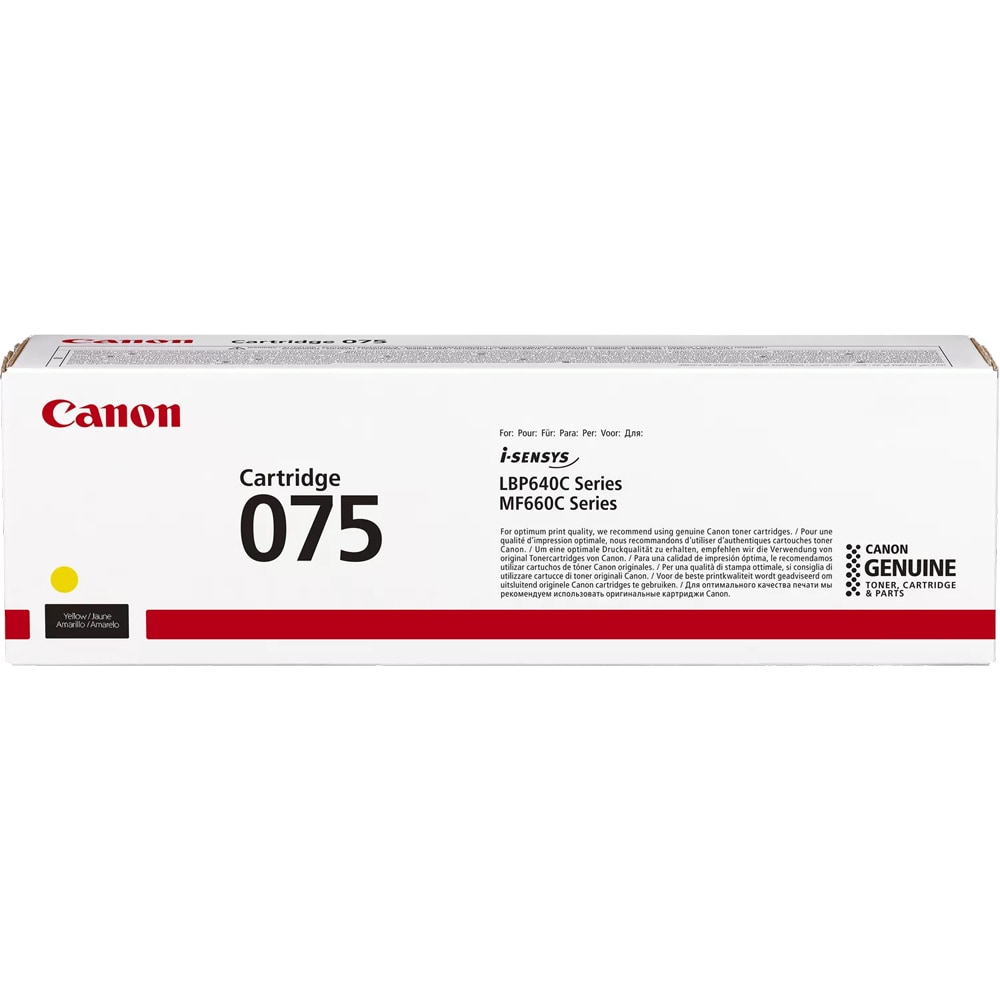 Toner original CANON 075Y, galben