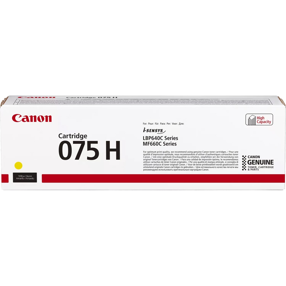 Toner original CANON 075HY, galben