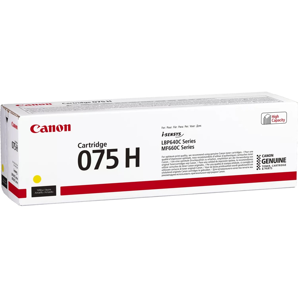 Toner original CANON 075HY, galben