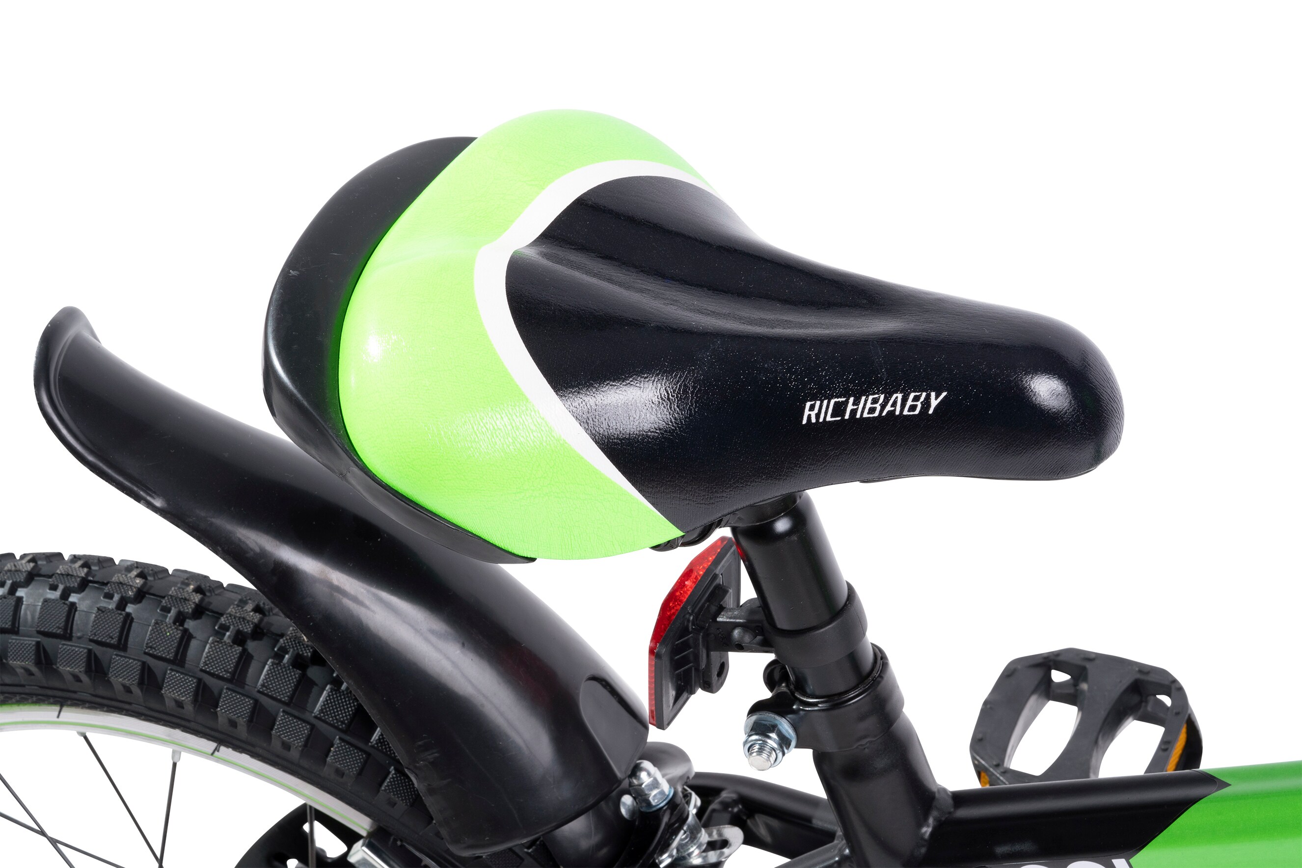 Bicicleta copii RICH Baby R16WTB, roata 16", frana C-Brake, negru-verde