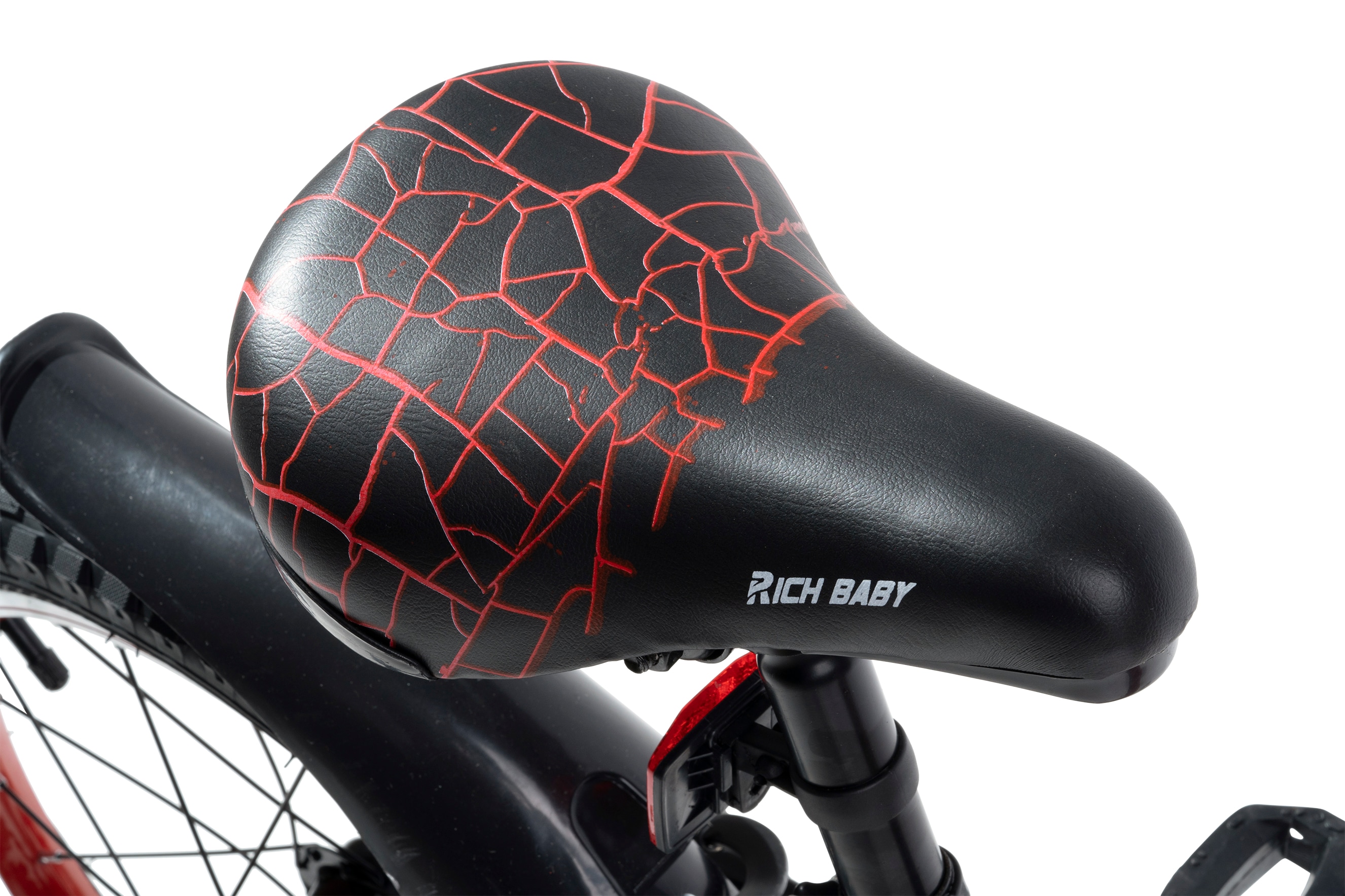 Bicicleta copii RICH Baby R16WTB, roata 16", frana C-Brake, negru-rosu
