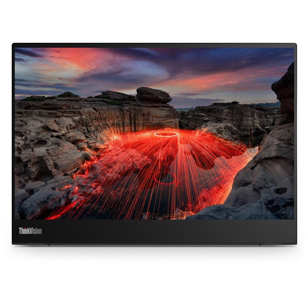 Monitor LED IPS LENOVO ThinkVision M14t Gen 2, 14", Touch, 2.2K, 60 Hz, negru