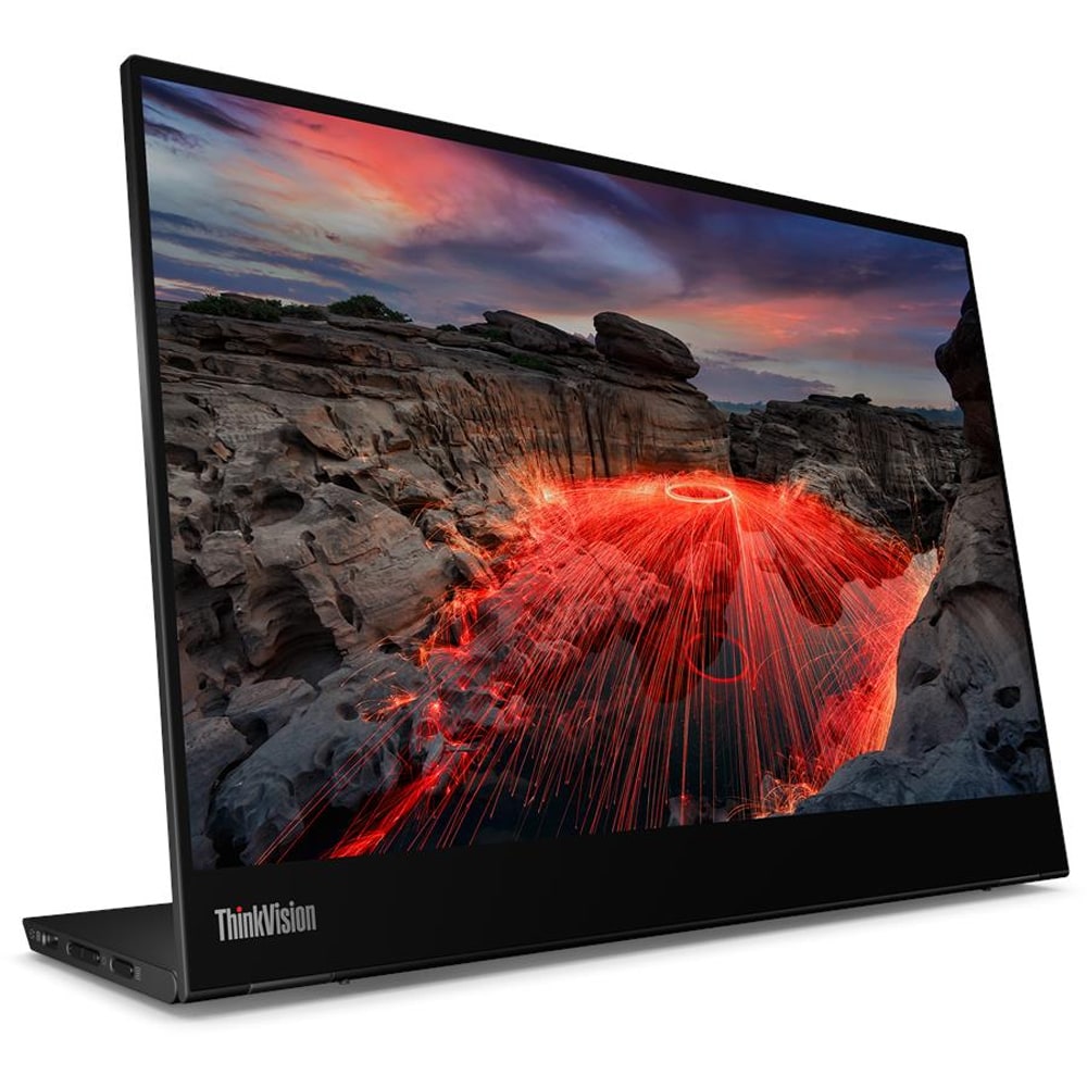 Monitor LED IPS LENOVO ThinkVision M14t Gen 2, 14", Touch, 2.2K, 60 Hz, negru