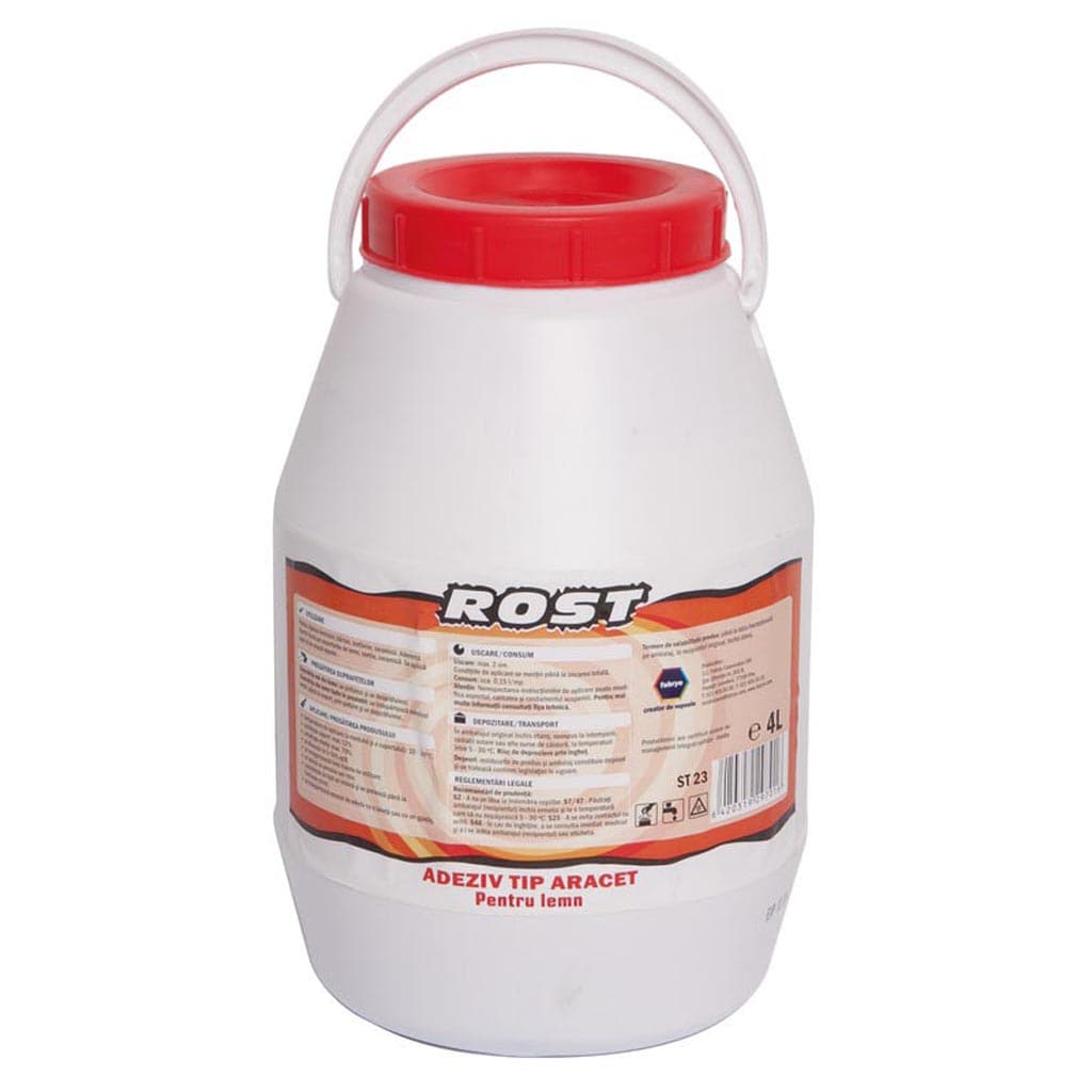 Adeziv aracet pentru lemn, alb, 4 L  Rost