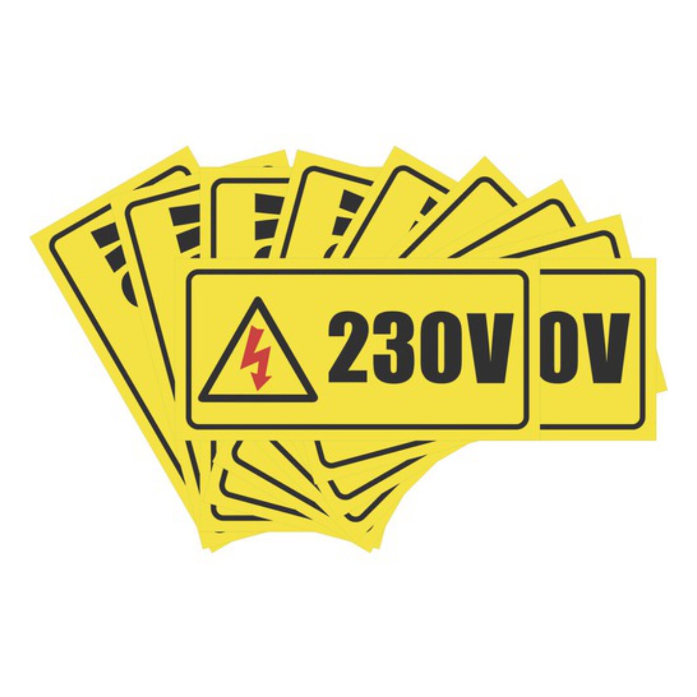 Set semne avertizare 230V Creative Sign, 10 buc