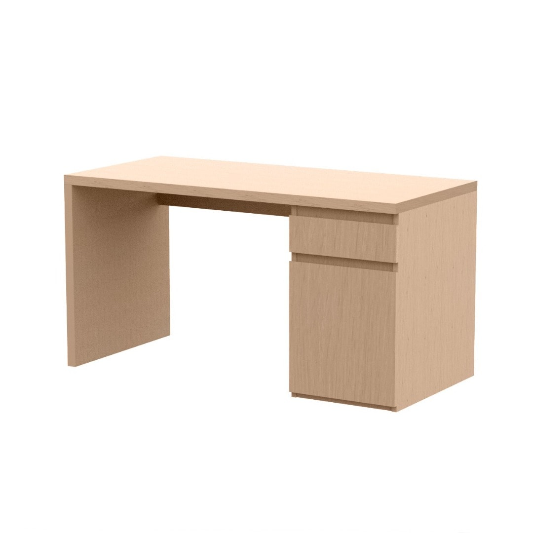 Birou Livorno, PAL, 110 x 60 x 75 cm, crem