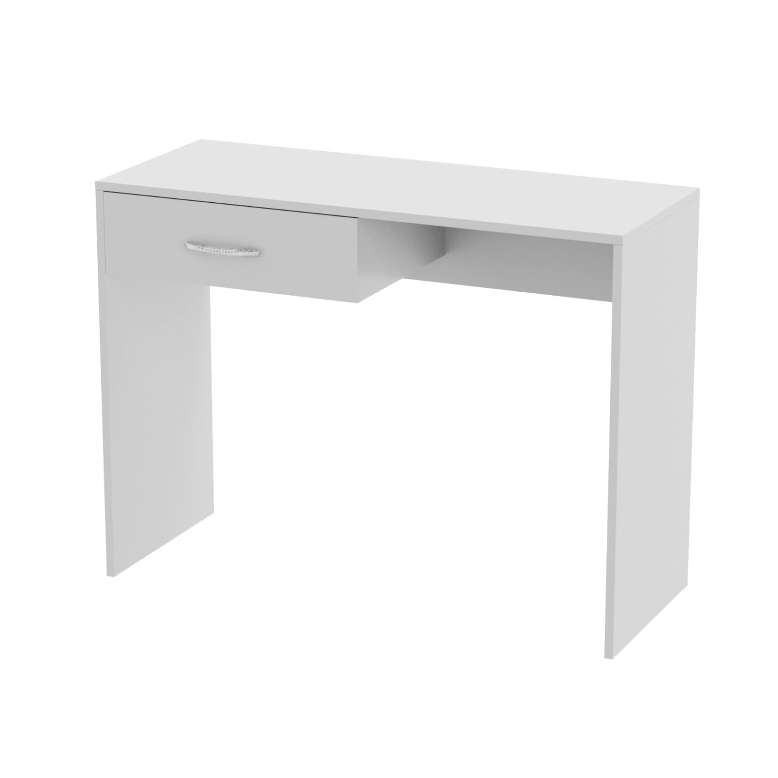 Birou Oxford, PAL, 100 x 40 x 75 cm, alb