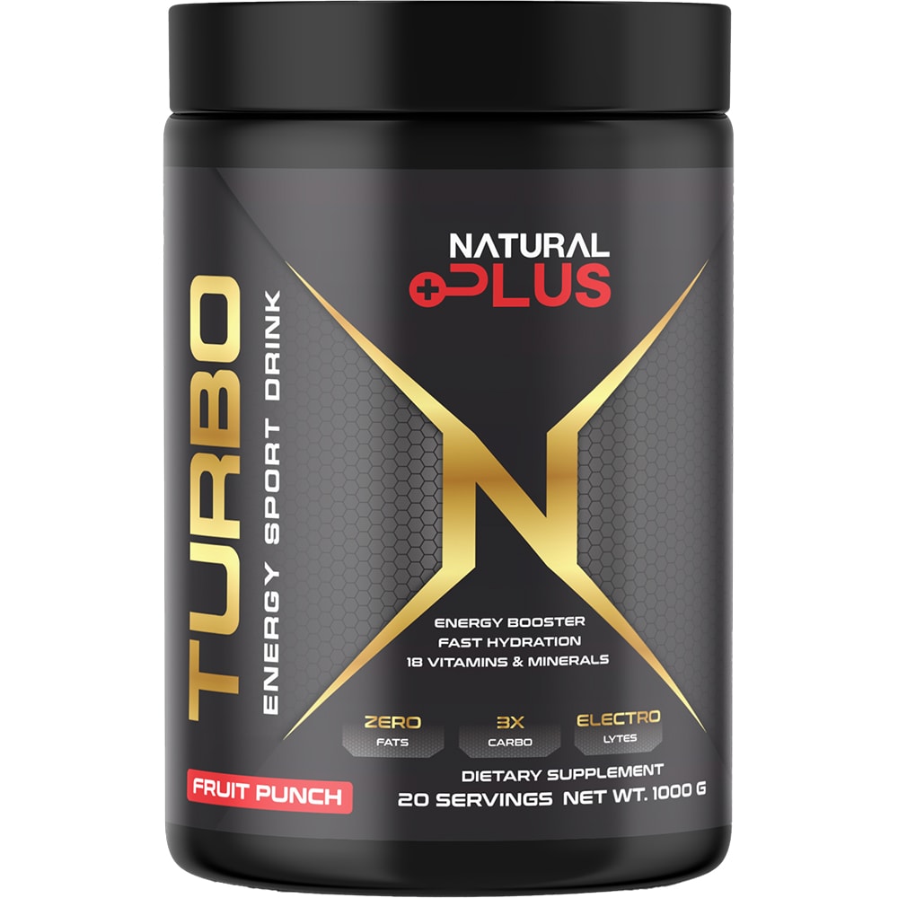 Supliment Turbo+Charge, punch de fructe, 1000 g, NATURAL PLUS