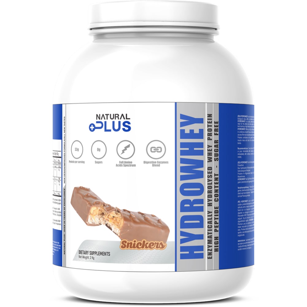 Pudra proteica Hydrowhey Protein, snickers, 2 kg, NATURAL PLUS