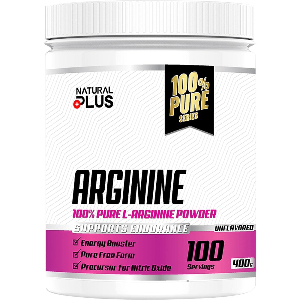 Arginina pudra 100% pura, 400 g, NATURAL PLUS