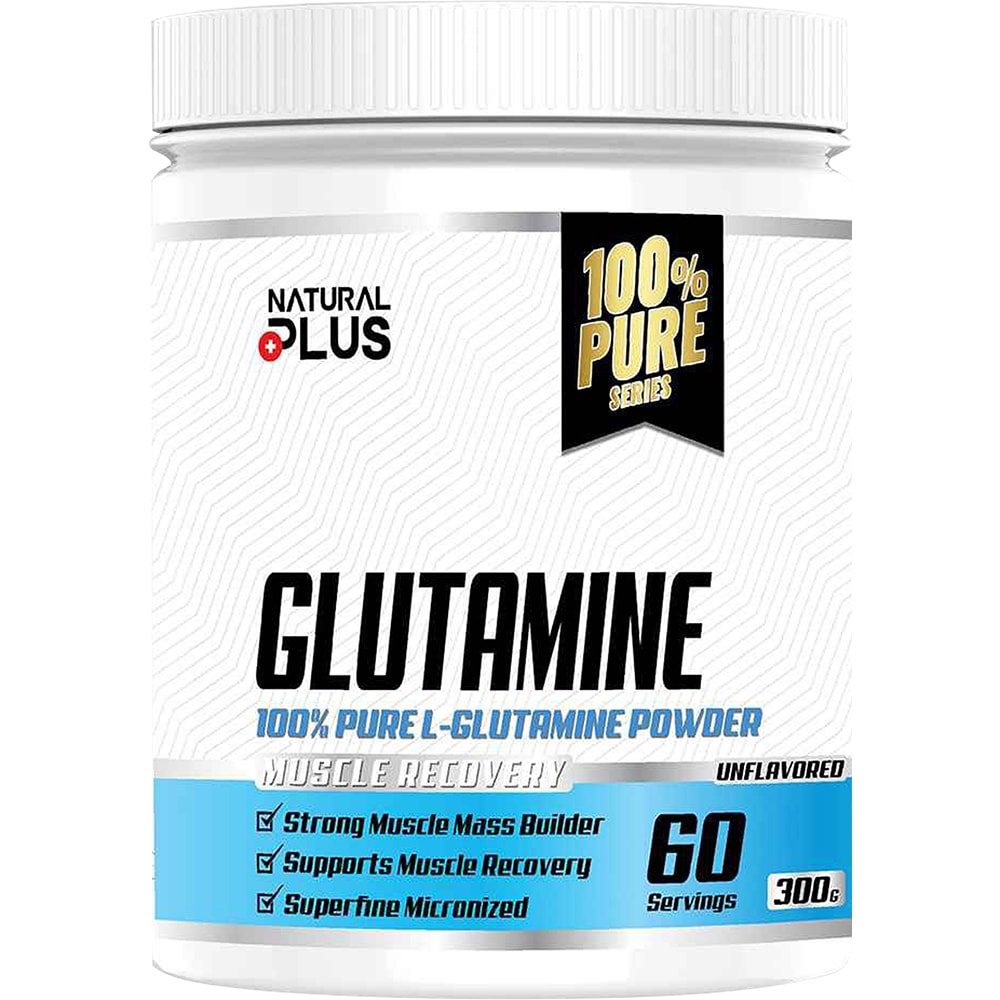 Glutamina pudra 100% pura, 300 g, NATURAL PLUS