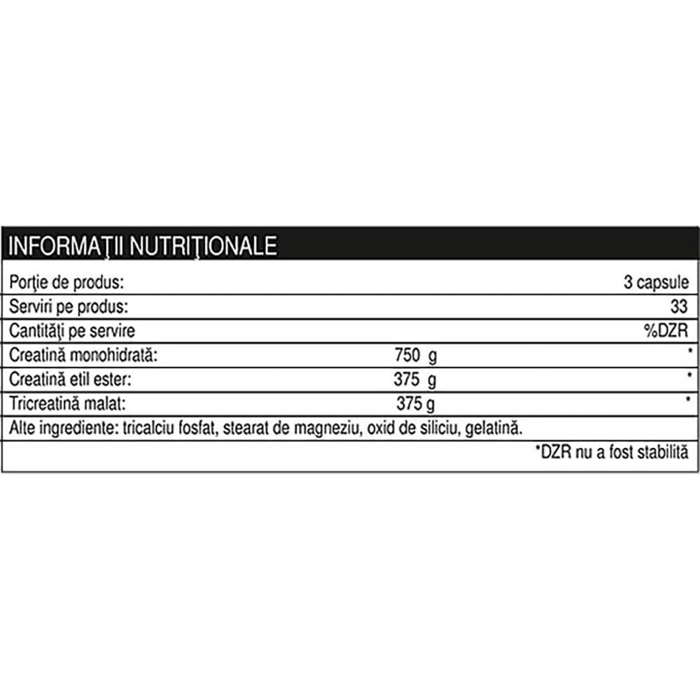 Creatina-3 Complex, 100 capsule, NATURAL PLUS