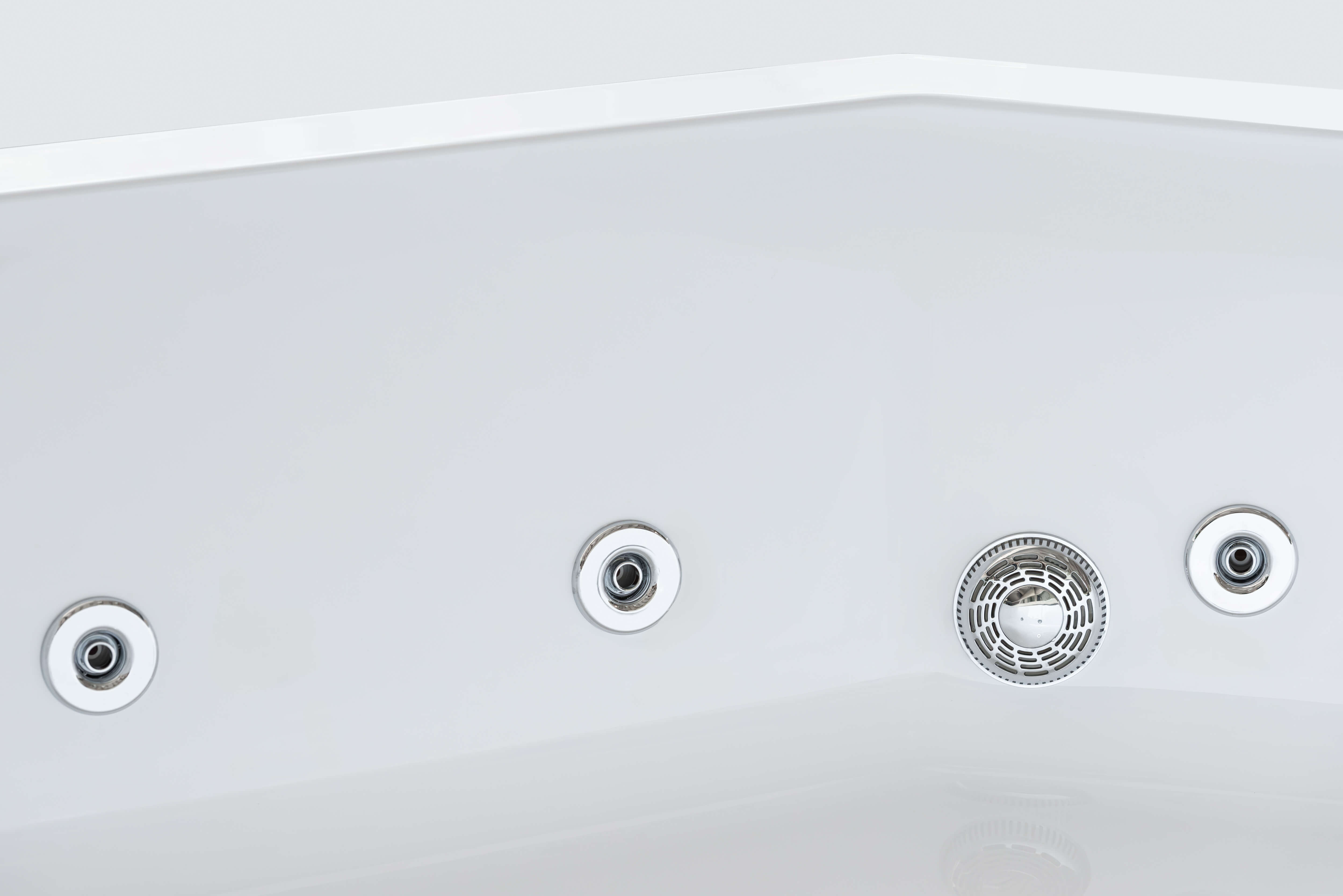 Cada baie cu hidromasaj FIBREX Scuba, montaj pe stanga, acril, 150 x 100 cm, alb