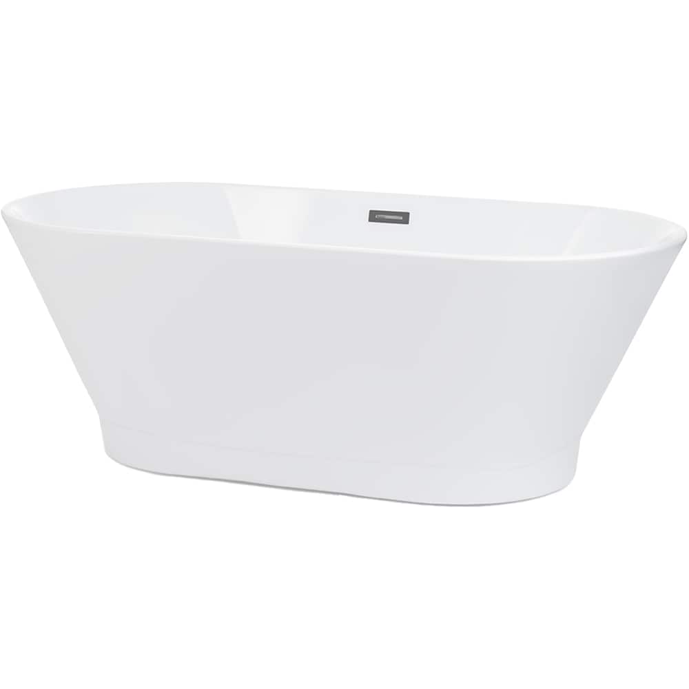 Cada baie freestanding Fibrex Oslo, acril, 150 x 70 x 60 cm, alb