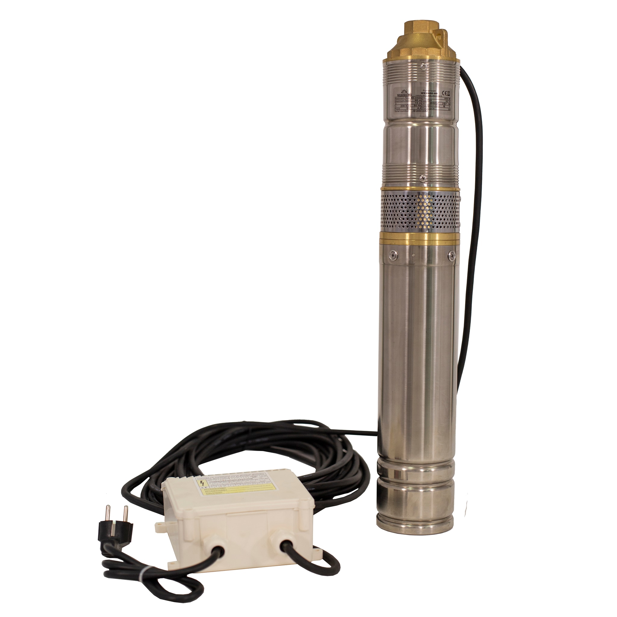 Pompa submersibila WASSERKONIG, 950 W, 7.8 bar, 40l/min, inox, gri