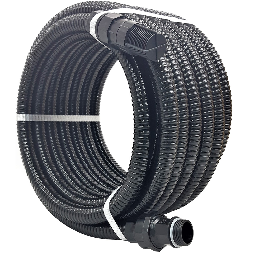Kit aspiratie hidrofor, 10m, PVC, negru