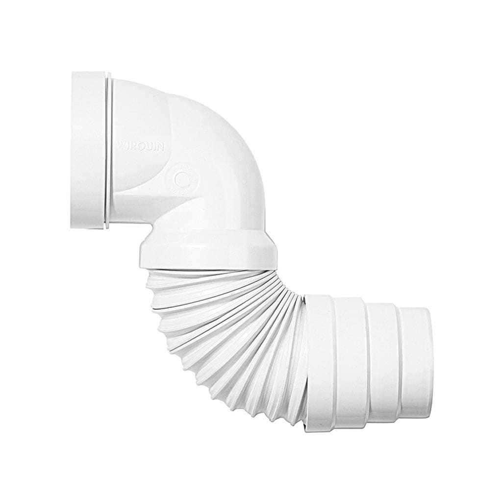 Racord WC rigid Wirquin 70950167, polipropilena, extensibil 23-39 cm, alb
